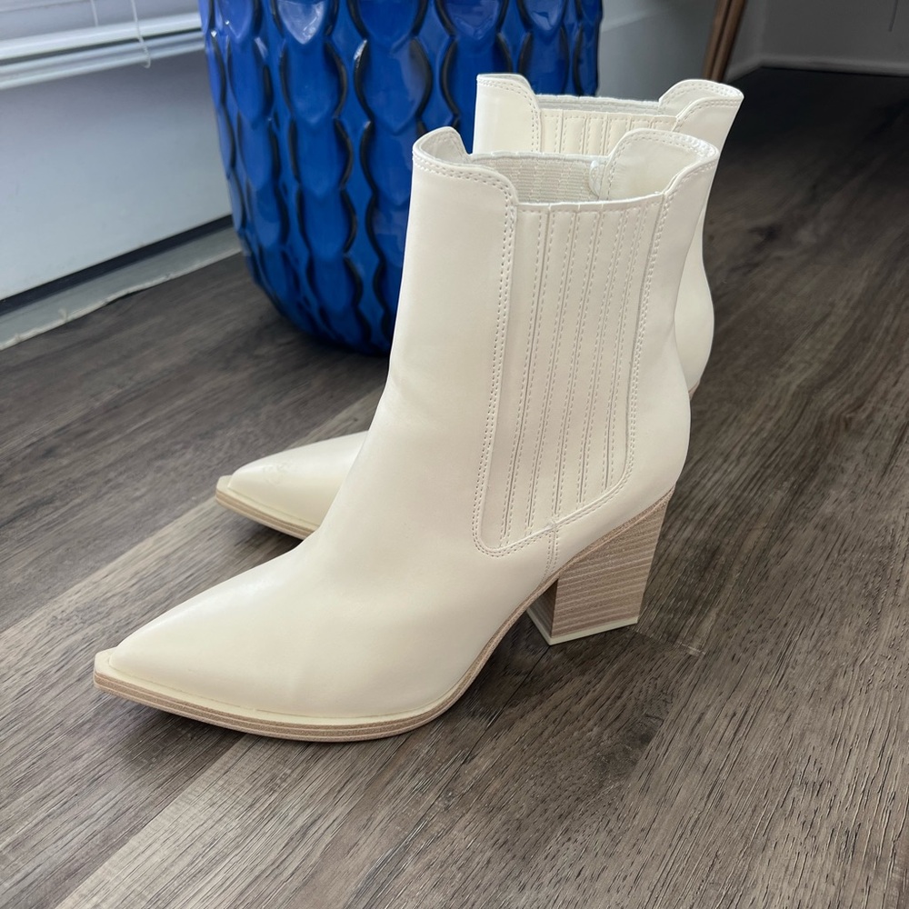 Altar'd State Off-White Ankle Boots